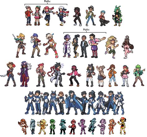 smogon list|Trainer sprites .